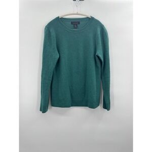 Tahari L Cashmere Sweater Crewneck Pariain Quiet Luxury Cozy Soft Cutter Crafter